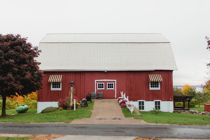 Ciccone Vineyard & Winery, a barn wedding venue in Suttons Bay, MI