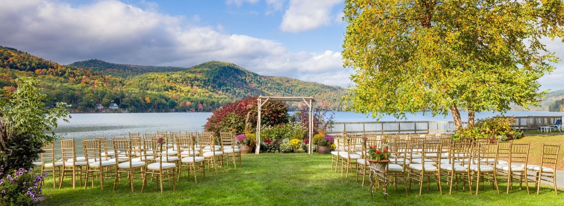 Lake Morey Resort, a lake wedding venue in Fairlee, Vermont