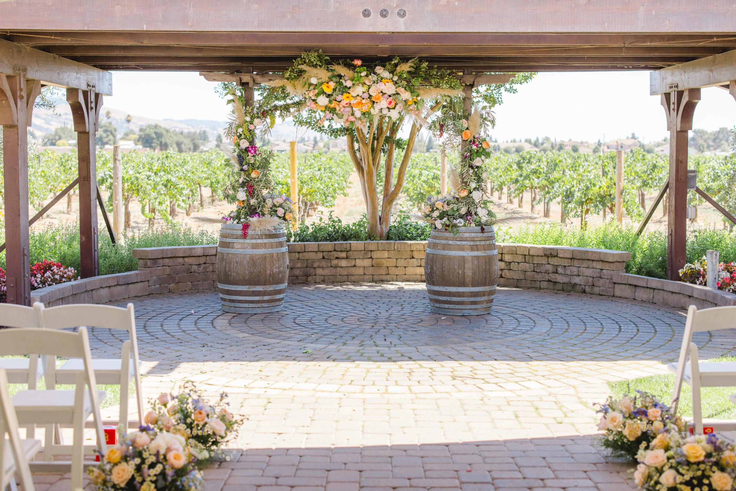 Guglielmo Winery, a barn wedding venue in Morgan Hill, CA