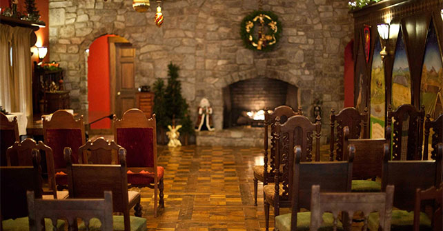 Ravenwood Castle, a medieval-inspired castle hotel in New Plymouth, Ohio
