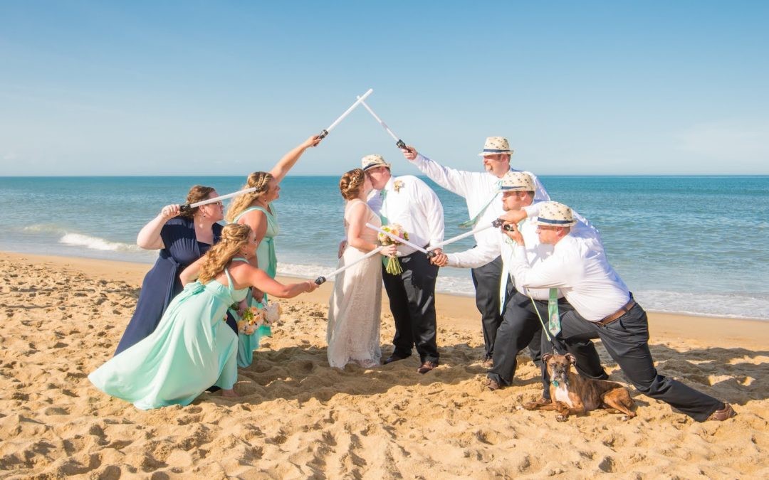 Sea Ranch Resort, a documented themed wedding in Kill Devil Hills, North Carolina