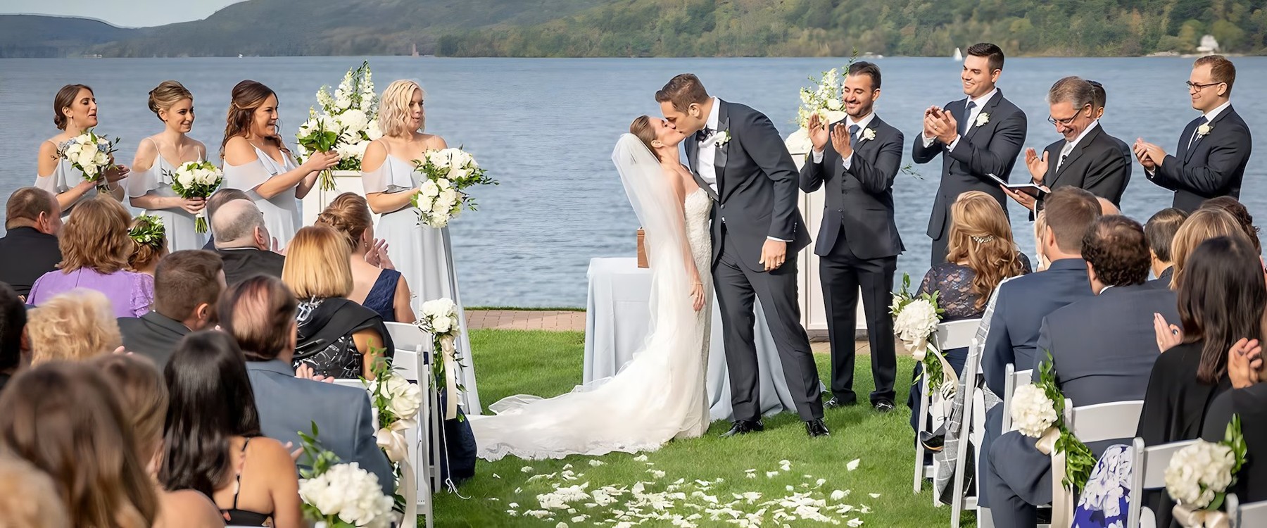 The Otesaga Resort Hotel, a lake wedding venue in Cooperstown, New York