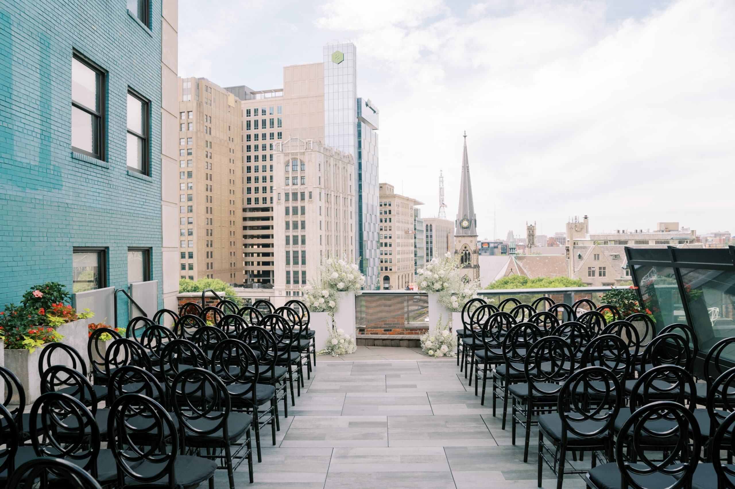 The Madison Loft + Rooftop, a rooftop wedding venue in Detroit, Michigan