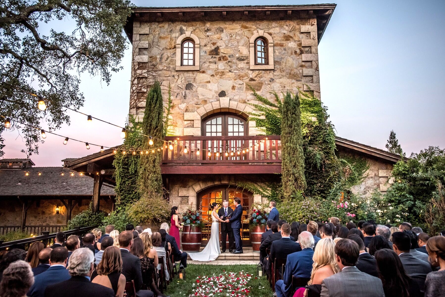 V. Sattui Winery, a barn wedding venue in St Helena, CA