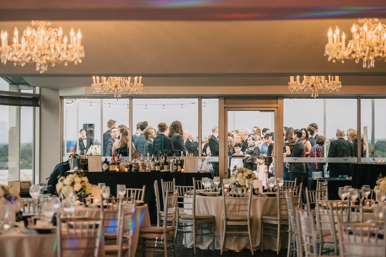 Top of the Town, a rooftop wedding venue in Arlington, Virginia