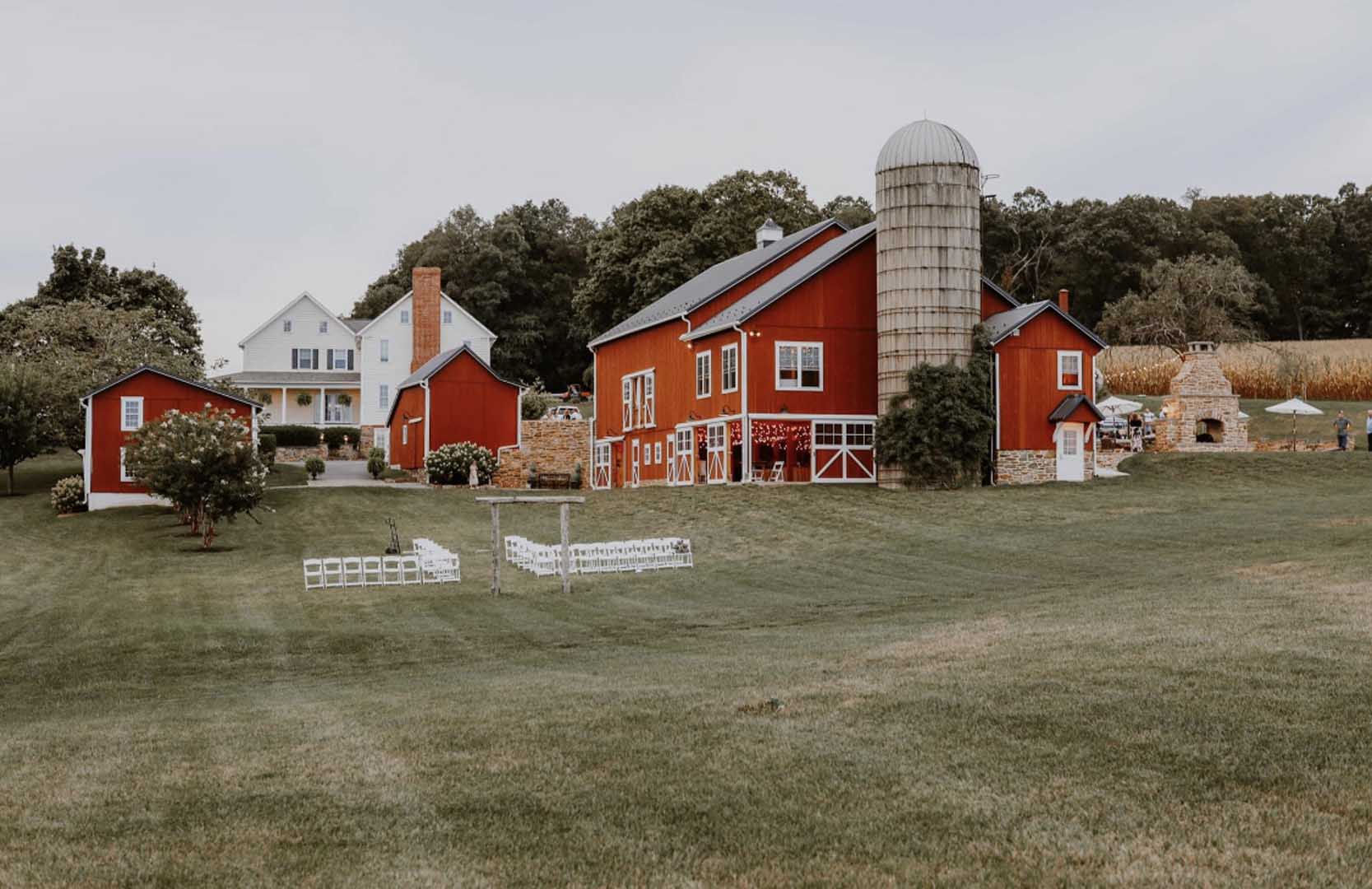 Pine Ridge Weddings gallery photo 2 — Pine-Shaded Barn in Mount Carroll, Illinois